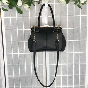 Women’s Black Faux Leather Crossbody Handbag